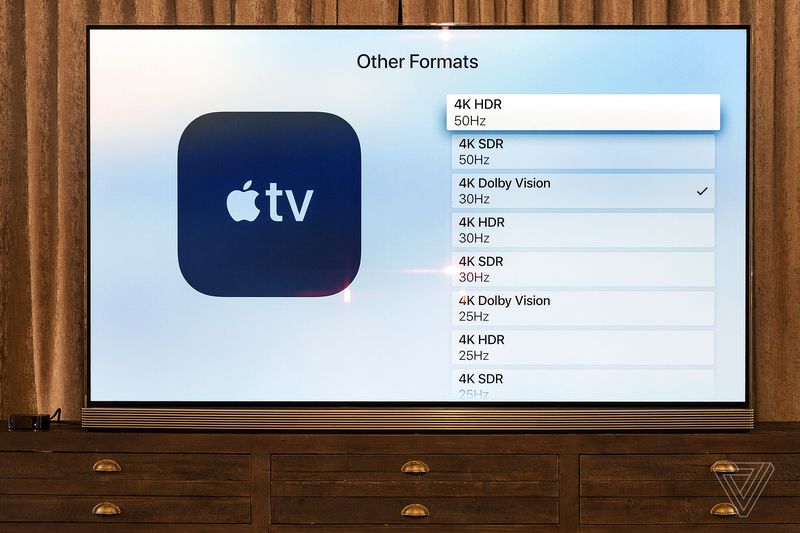 Apple TV 4K formats