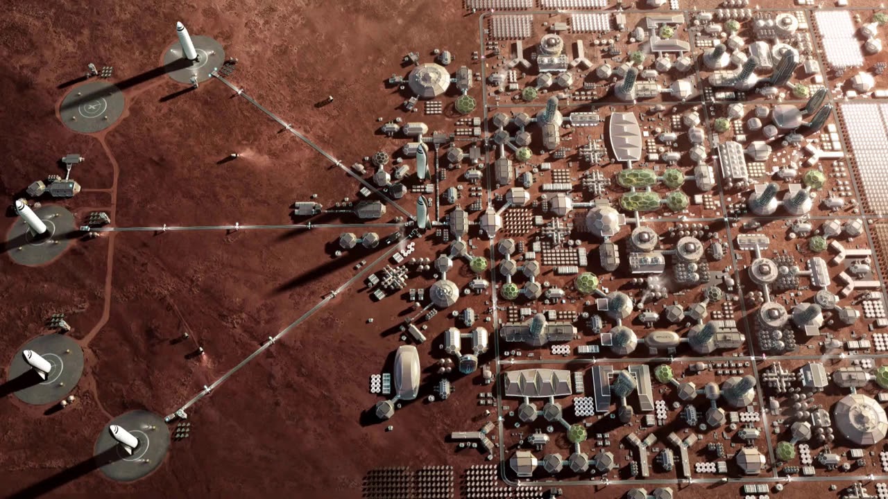 Mars SpaceX colony